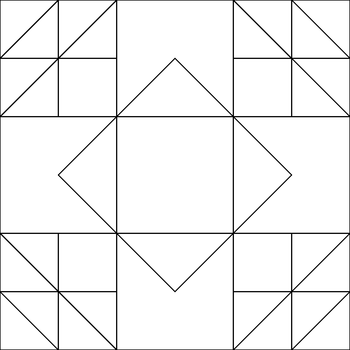 Pattern 14, Summer Winds barn quilt pattern thumbnail